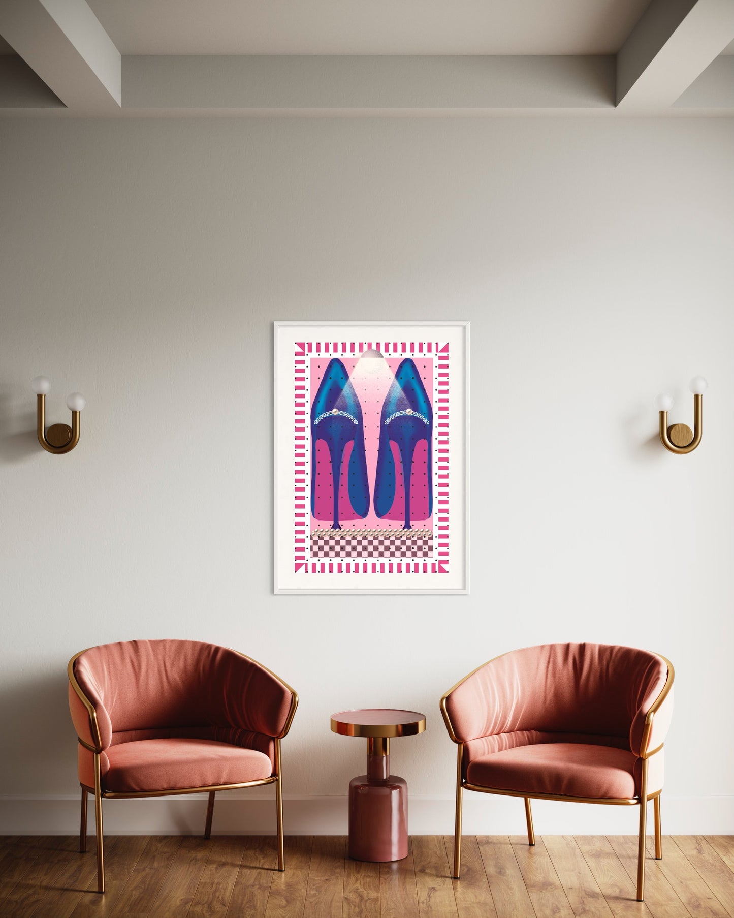 Freya Hearts Premium Poster; Wohnzimmer Poster; Skandinavisches Design; Minimalistisches Poster; Moderne Wall Art; Esszimmer Poster; Küchen Poster; Wandkunst