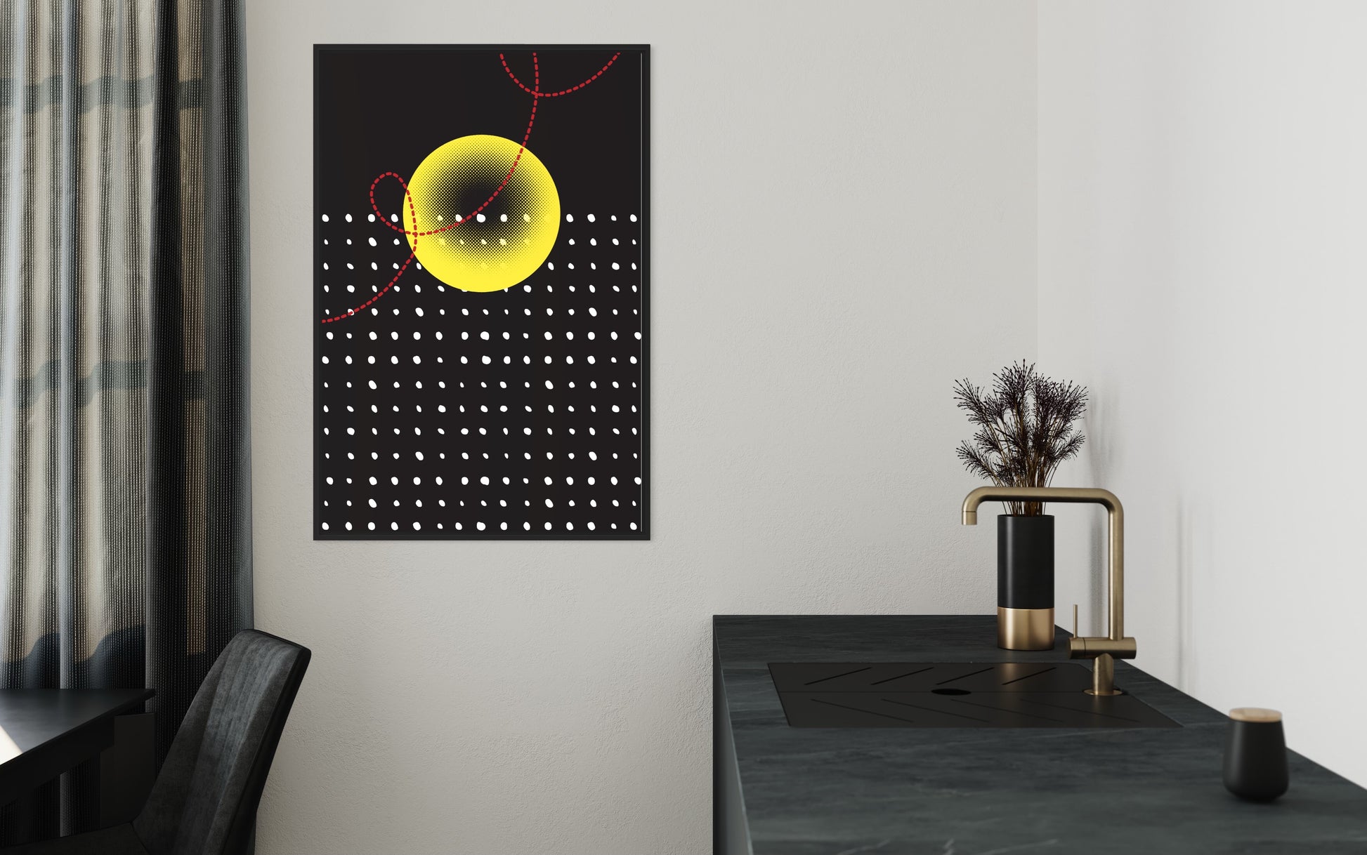 Freya Hearts Premium Poster; Wohnzimmer Poster; Skandinavisches Design; Minimalistisches Poster; Moderne Wall Art; Esszimmer Poster; Küchen Poster; Wandkunst