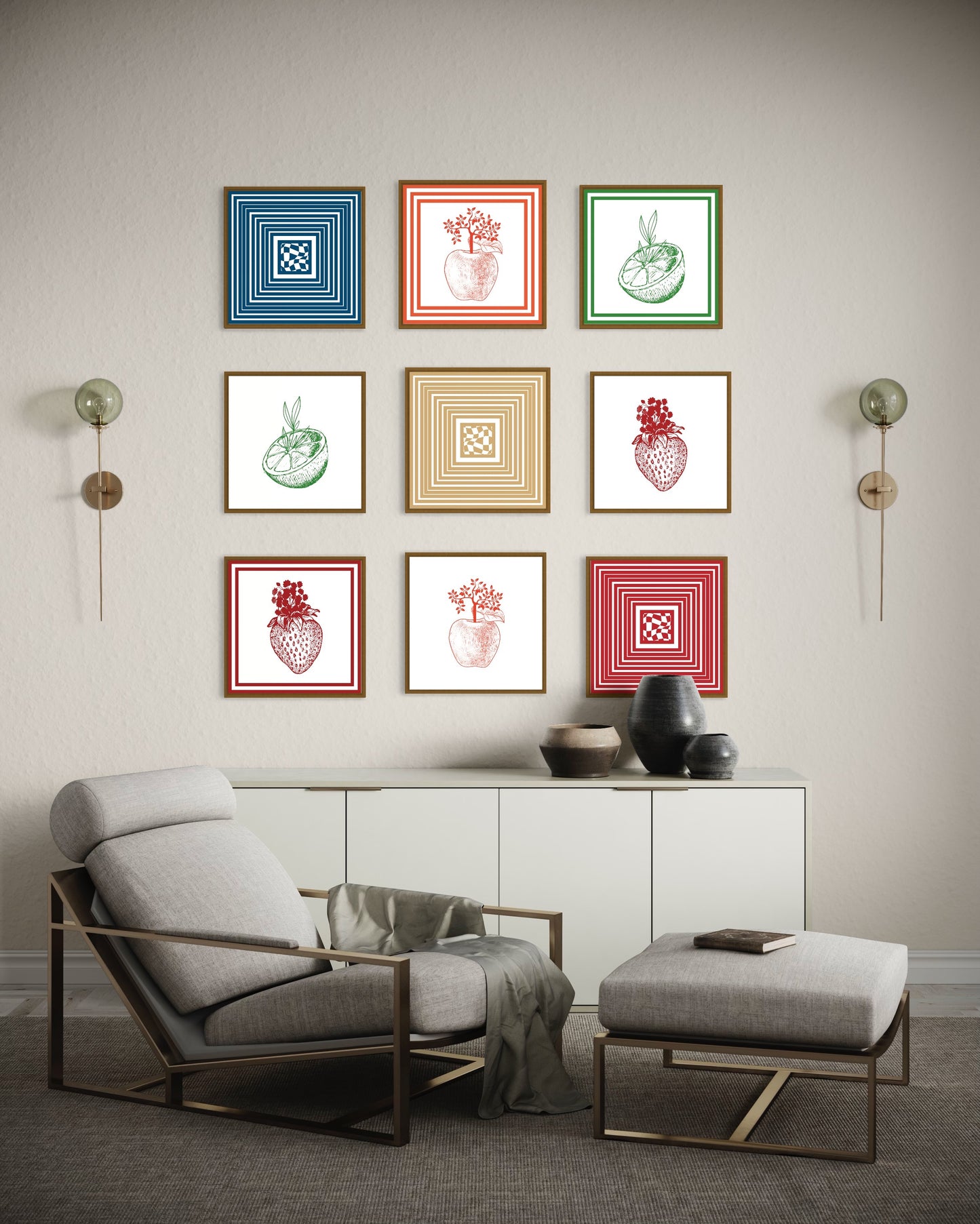 Freya Hearts Premium Poster; Wohnzimmer Poster; Skandinavisches Design; Minimalistisches Poster; Moderne Wall Art; Esszimmer Poster; Küchen Poster; Wandkunst