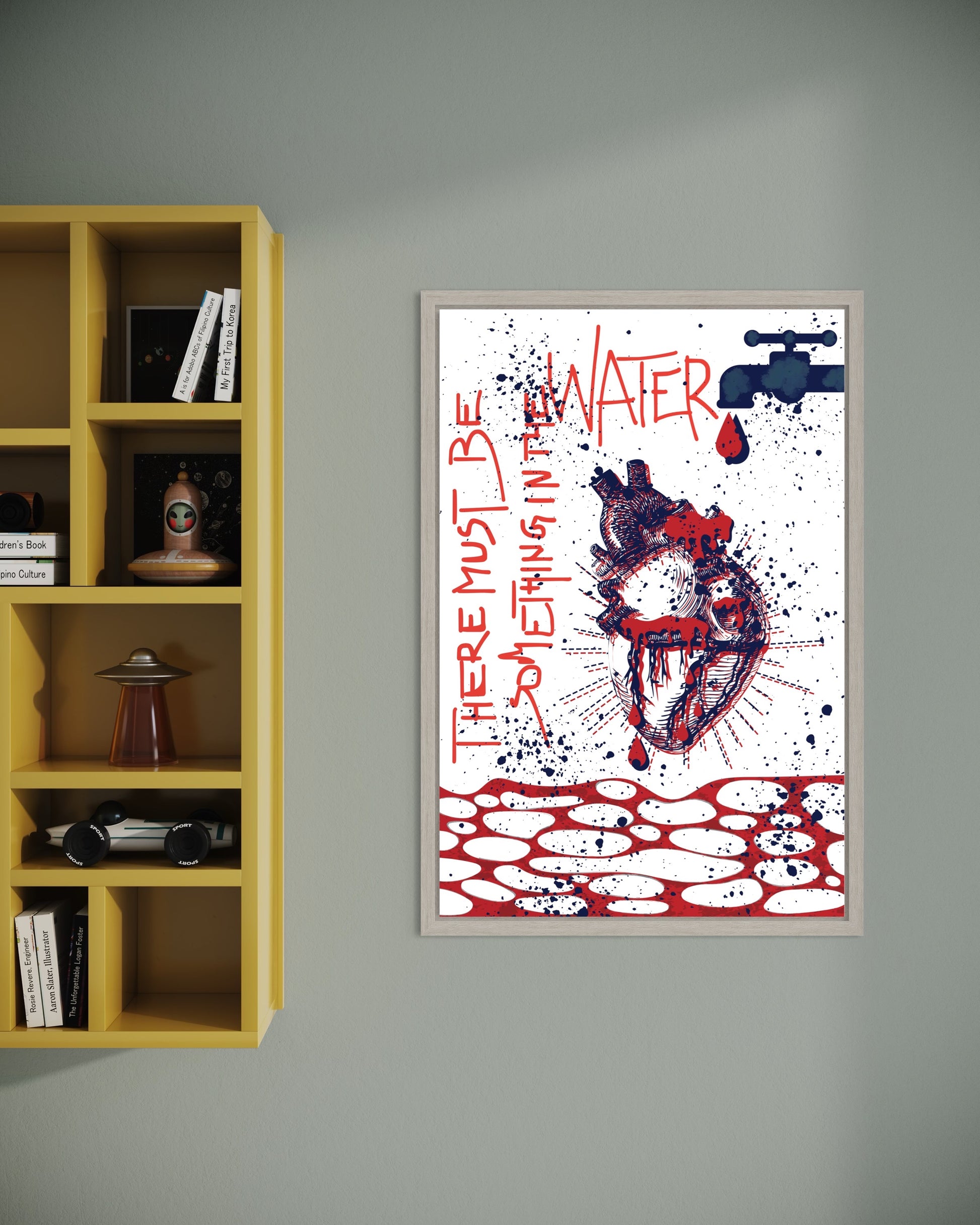 Freya Hearts Premium Poster; Wohnzimmer Poster; Skandinavisches Design; Minimalistisches Poster; Moderne Wall Art; Esszimmer Poster; Küchen Poster; Wandkunst