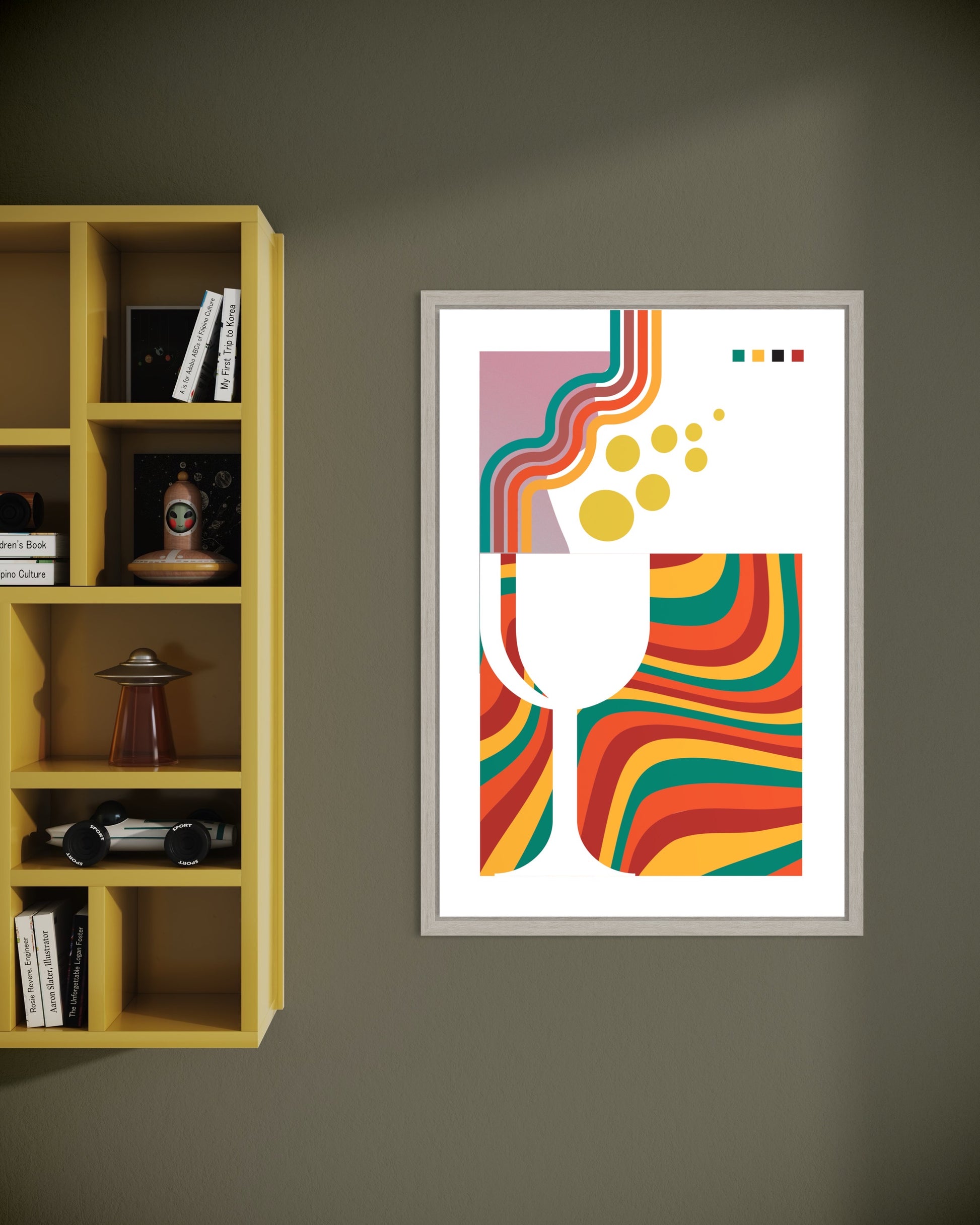 Freya Hearts Premium Poster; Wohnzimmer Poster; Skandinavisches Design; Minimalistisches Poster; Moderne Wall Art; Esszimmer Poster; Küchen Poster; Wandkunst