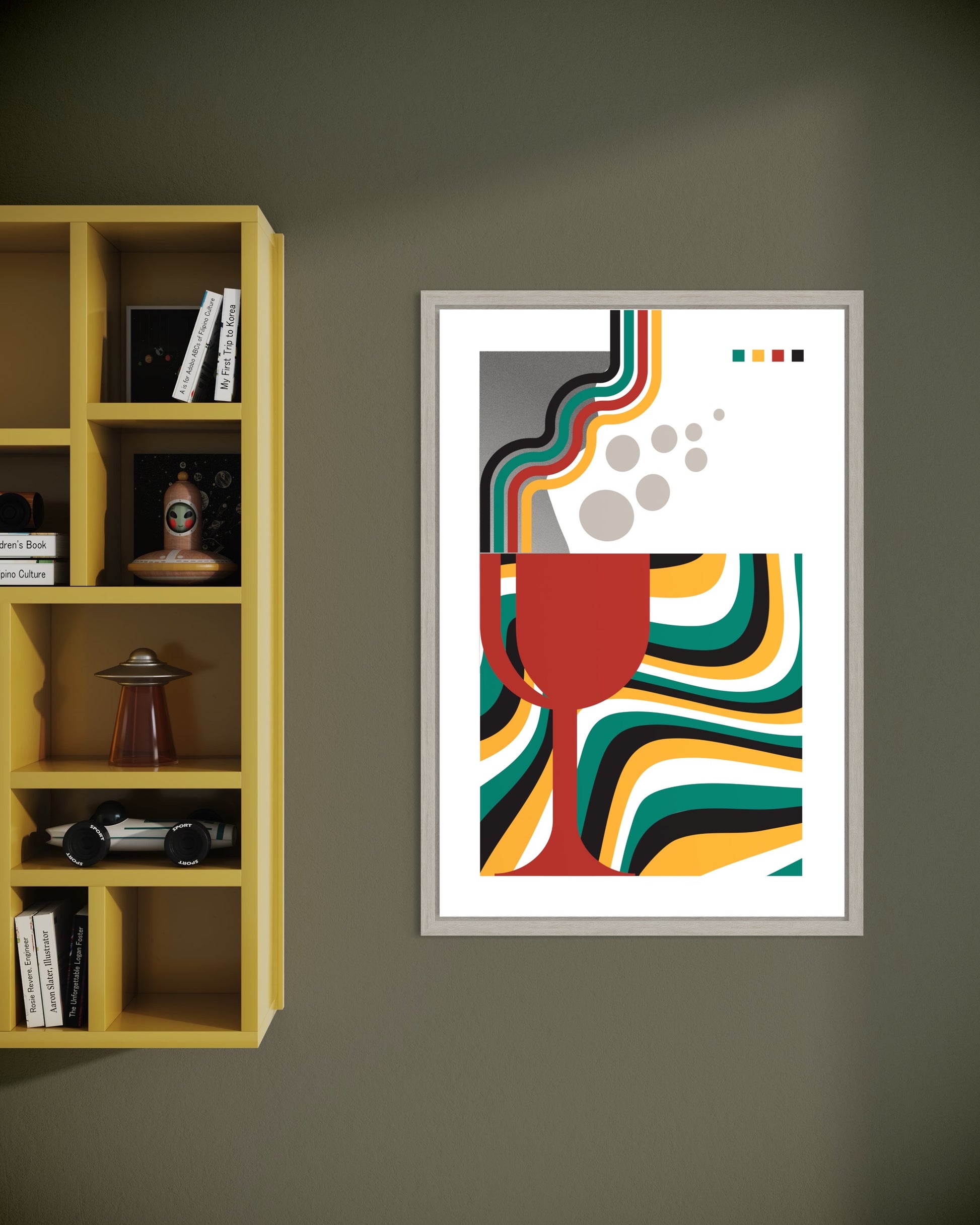 Freya Hearts Premium Poster; Wohnzimmer Poster; Skandinavisches Design; Minimalistisches Poster; Moderne Wall Art; Esszimmer Poster; Küchen Poster; Wandkunst