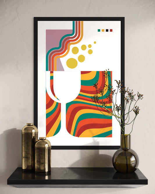 Freya Hearts Premium Poster; Wohnzimmer Poster; Skandinavisches Design; Minimalistisches Poster; Moderne Wall Art; Esszimmer Poster; Küchen Poster; Wandkunst