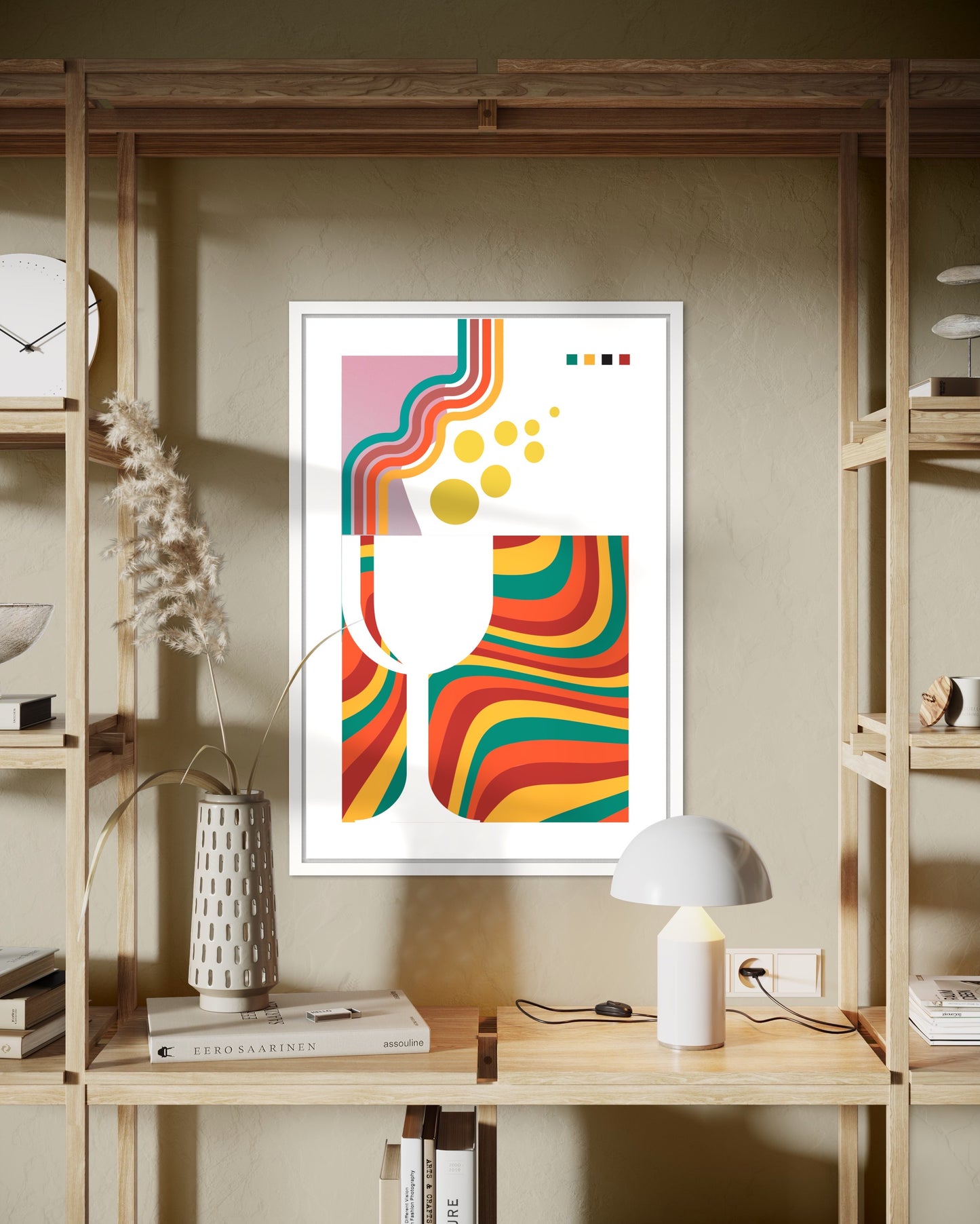 Freya Hearts Premium Poster; Wohnzimmer Poster; Skandinavisches Design; Minimalistisches Poster; Moderne Wall Art; Esszimmer Poster; Küchen Poster; Wandkunst