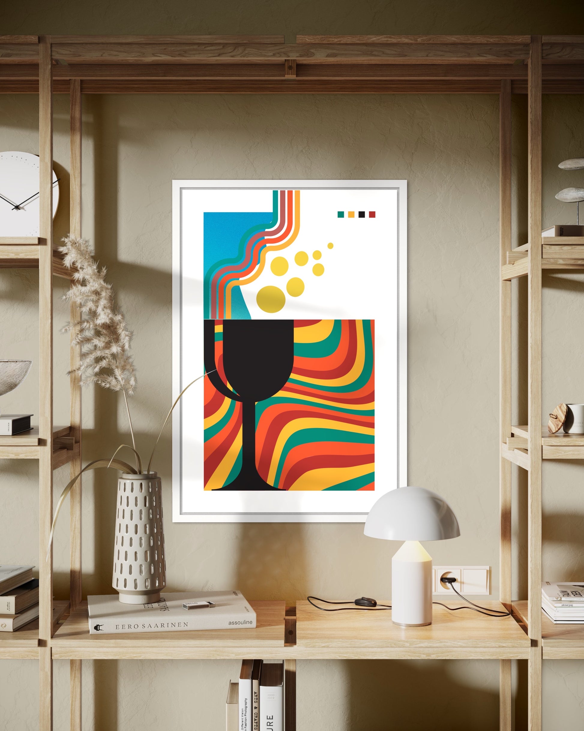 Freya Hearts Premium Poster; Wohnzimmer Poster; Skandinavisches Design; Minimalistisches Poster; Moderne Wall Art; Esszimmer Poster; Küchen Poster; Wandkunst