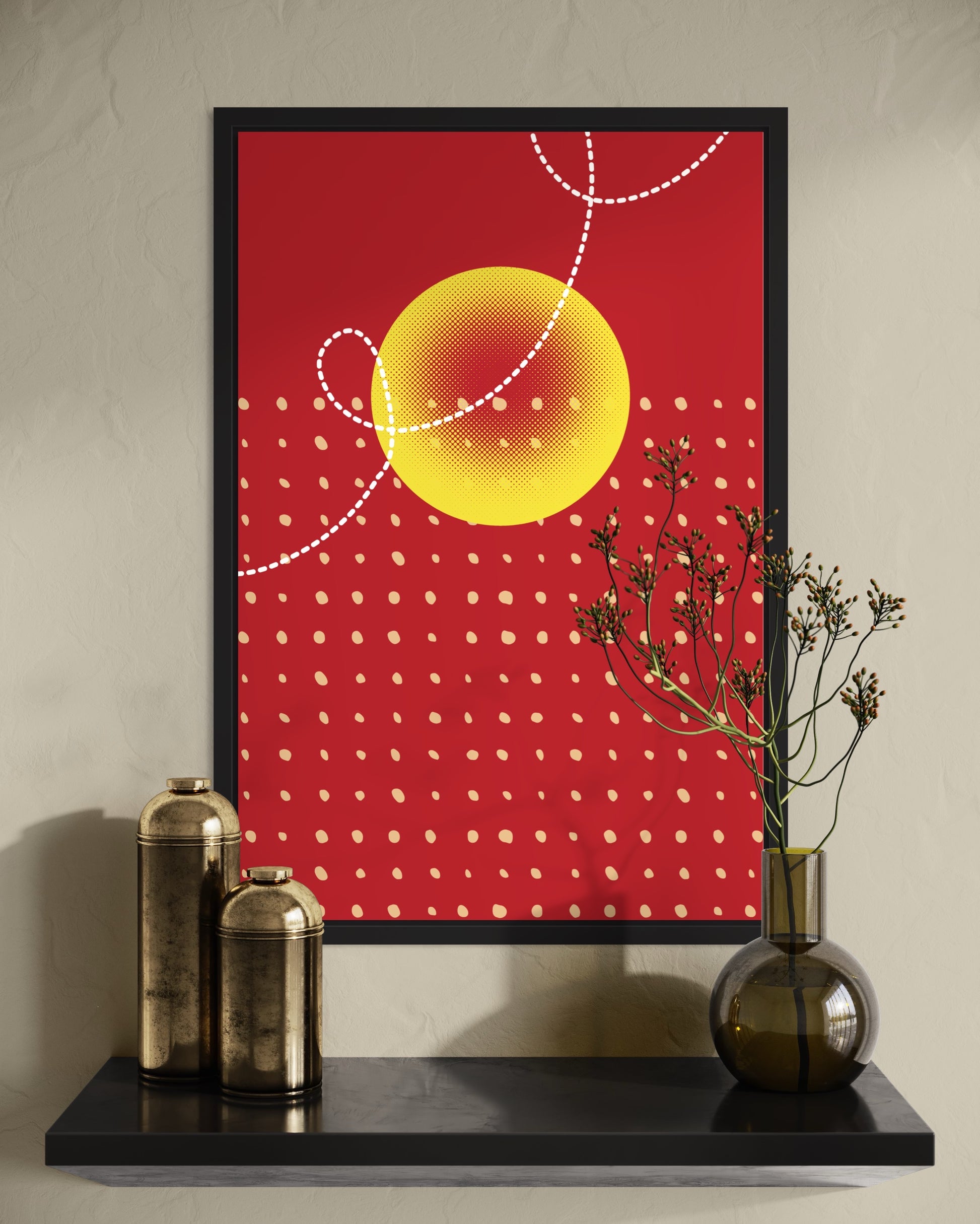 Freya Hearts Premium Poster; Wohnzimmer Poster; Skandinavisches Design; Minimalistisches Poster; Moderne Wall Art; Esszimmer Poster; Küchen Poster; Wandkunst