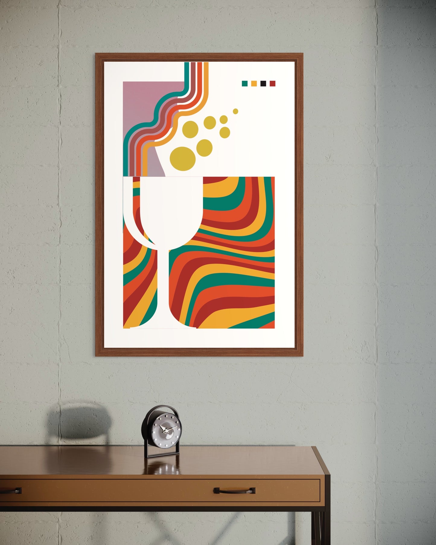 Freya Hearts Premium Poster; Wohnzimmer Poster; Skandinavisches Design; Minimalistisches Poster; Moderne Wall Art; Esszimmer Poster; Küchen Poster; Wandkunst