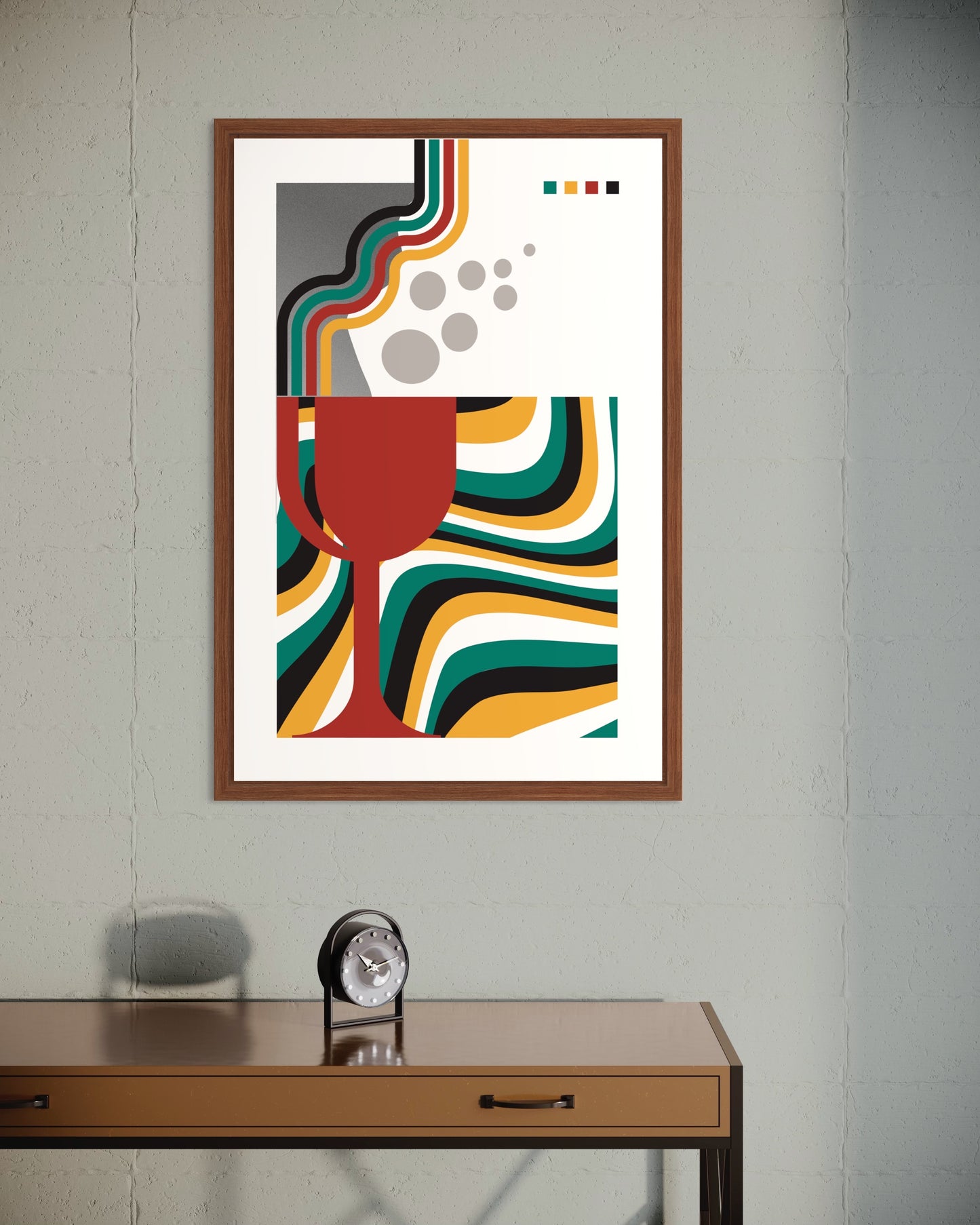Freya Hearts Premium Poster; Wohnzimmer Poster; Skandinavisches Design; Minimalistisches Poster; Moderne Wall Art; Esszimmer Poster; Küchen Poster; Wandkunst