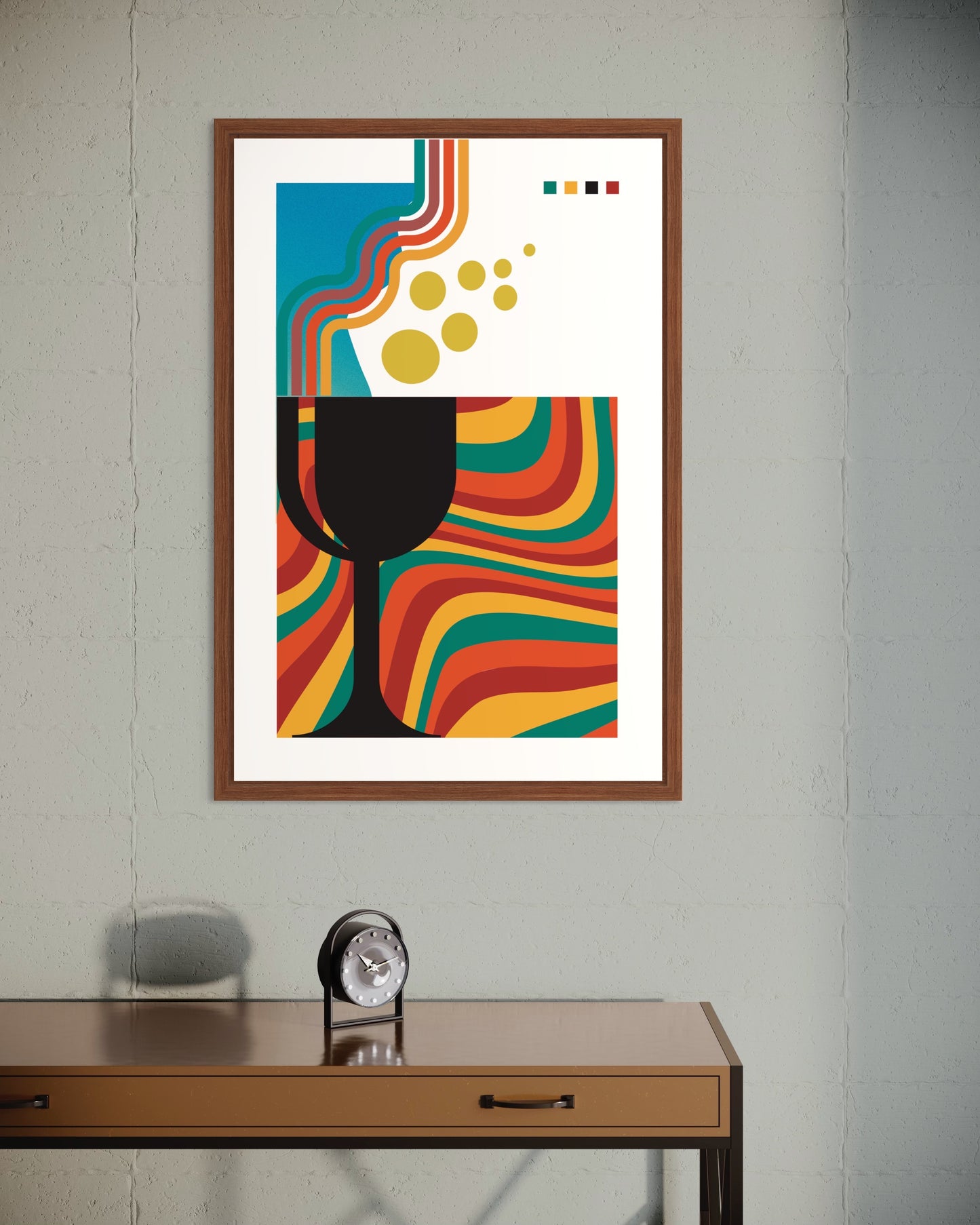 Freya Hearts Premium Poster; Wohnzimmer Poster; Skandinavisches Design; Minimalistisches Poster; Moderne Wall Art; Esszimmer Poster; Küchen Poster; Wandkunst