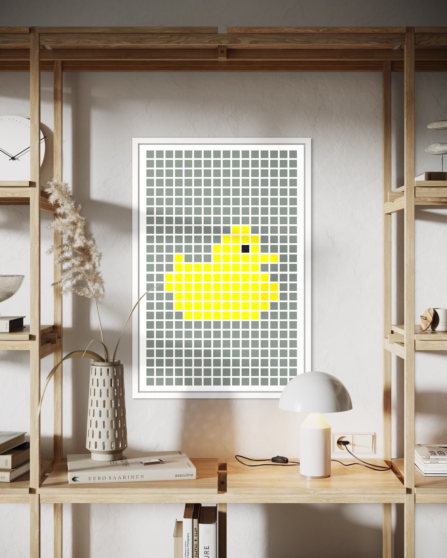 "Rubberduck" Premium Poster im Rahmen (grau)