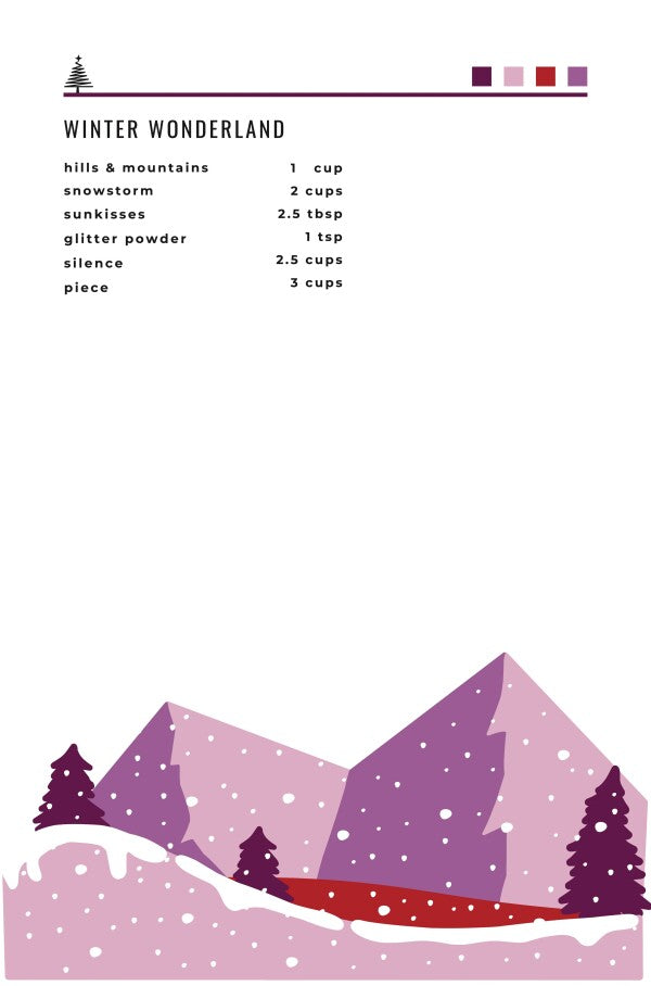 Poster Premium "Winter Wonderland" - (rose)